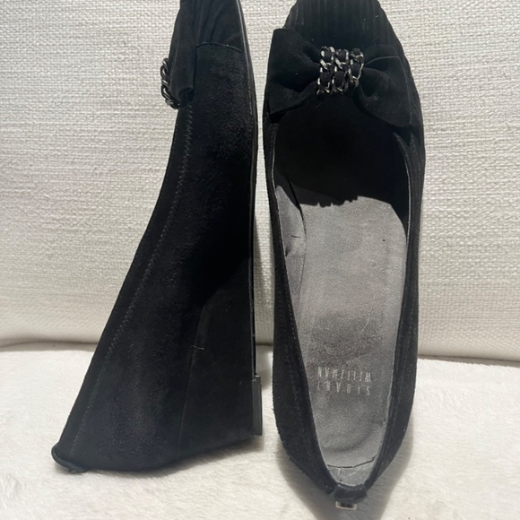 Stuart Weitzman Suede Wedge Heel Pumps - Picture 2 of 5